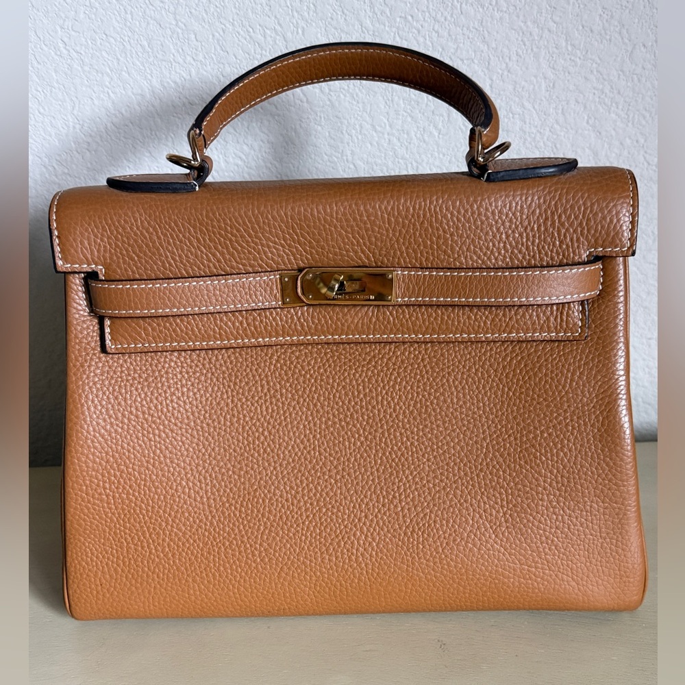 Gold Kelly 32 bag
